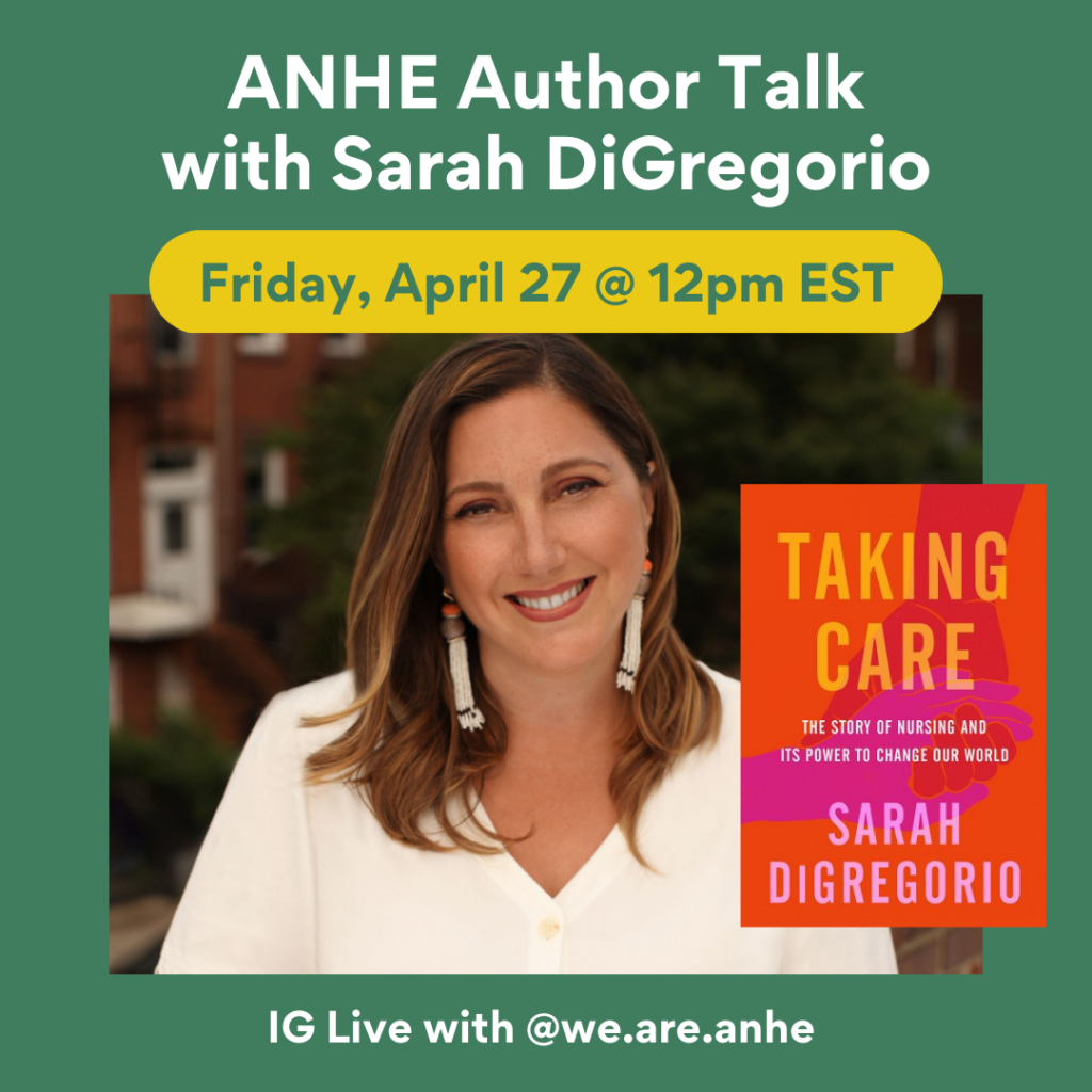 Instagram LIVE – Author Talk with Sarah DiGregorio – ANHE